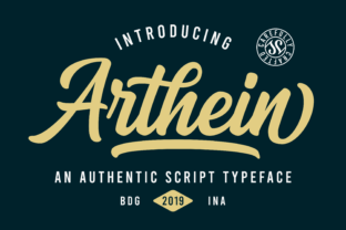 Arthein: A Bold Script Font for Campaigns