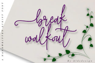 Break Walkout Typeface for Editorial Design