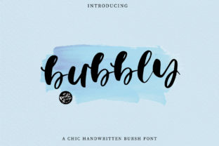 Bubbly: A Chic Brush Font for Editorial Design