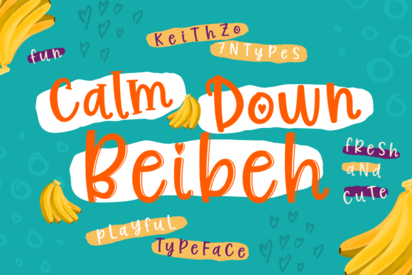 Calm Down Beibeh Font for Handmade Makers