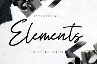 Elements: A Bold Script Font for Editorial Design