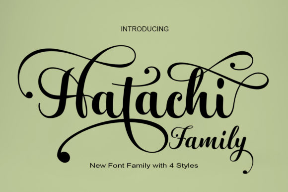 Hatachi Family: A Handwritten Font for Branding