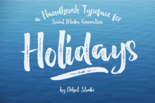 Holidays Font: A Modern Script for Editorial Design