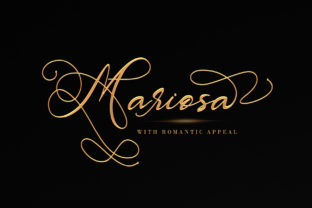 Mariosa: A Romantic Script Font for Web Design