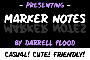 Marker Notes: A Handwritten Font for Makers