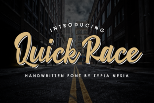 Quick Race Font: A Retro Script for Branding
