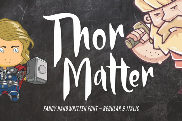 Thor Matter Font: A Bold Handwritten Typeface for Branding