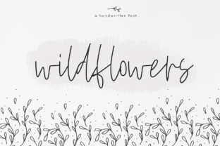 Wildflowers: A Script Font for Editorial Design